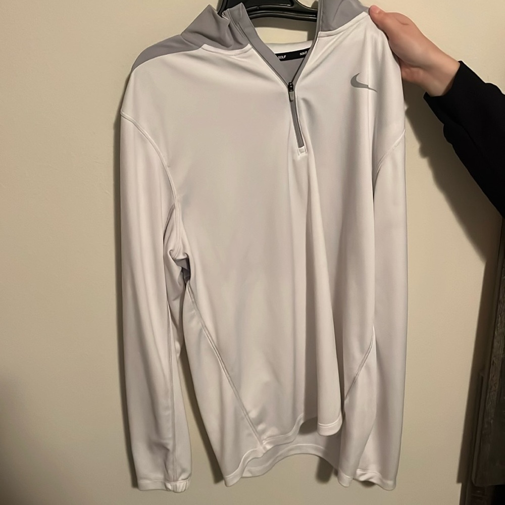 white nike quarter zip